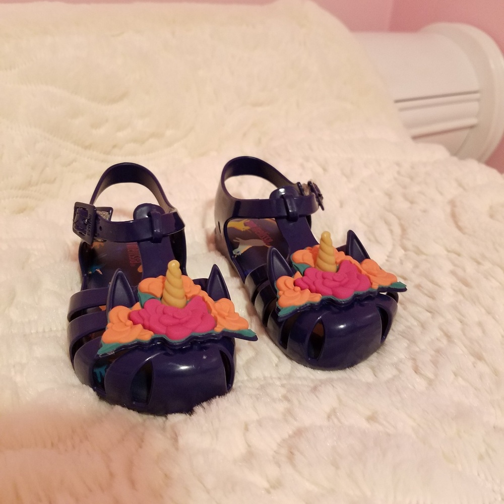 Mini melissa unicorn shoes